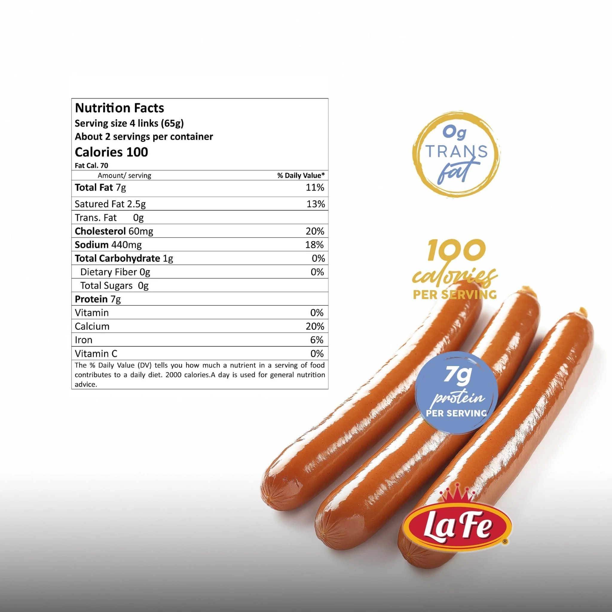 La Fe Chicken Sausage 48/4.6 oz - Image 4